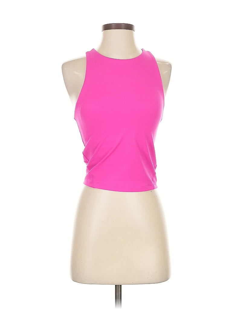 Pre-owned All In Motion Sleeveless Top Pink Halter Neckline Tops