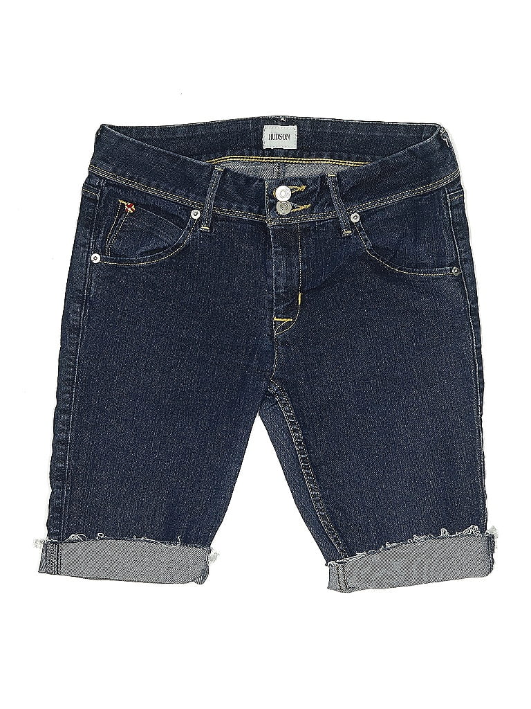 Pre-owned Hudson Denim Shorts In Black