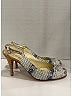 Chanel 100% Tweed Ivory Blue Crystal Cork CC Slingback Pumps Size EU 40 - photo 11