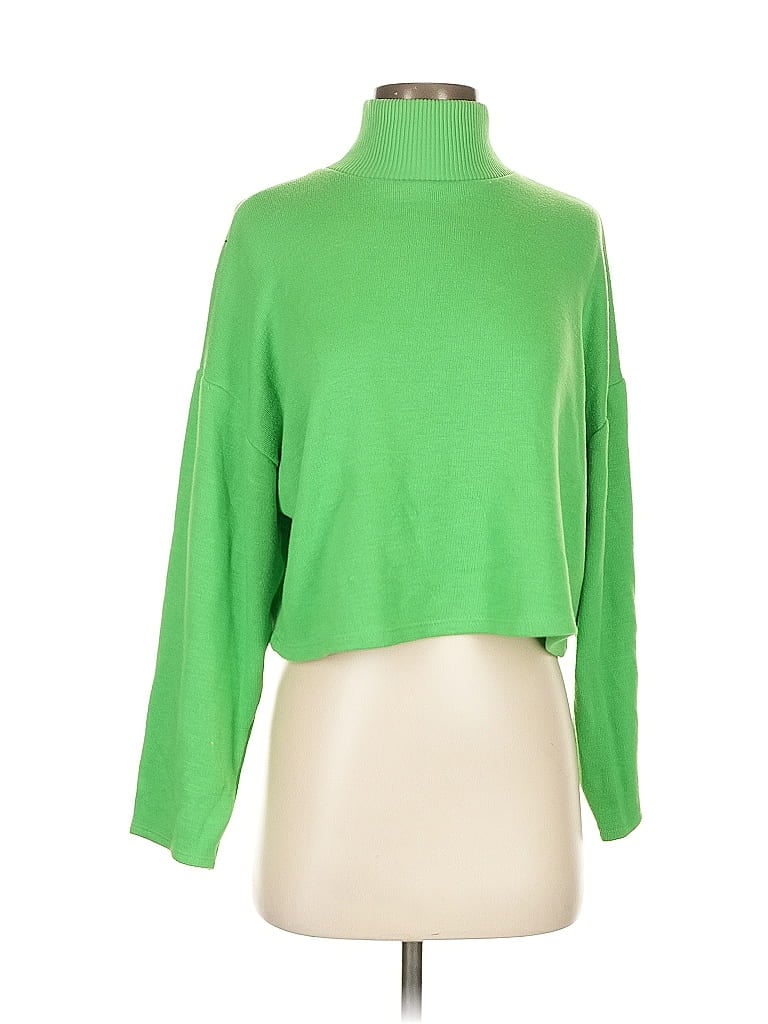 Click to view more detailed imagery on our partner's website Pre-owned Zara Turtleneck Sweater In Green