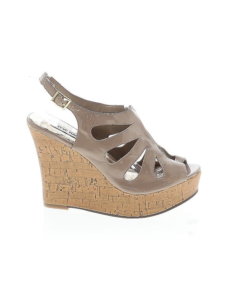 Pre-owned Steve Madden Wedges In Brown