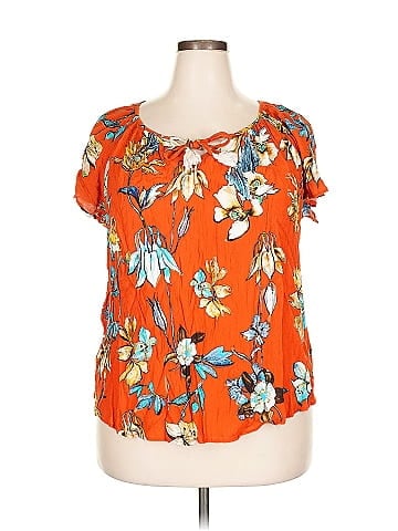 Karen Kane Short Sleeve Blouse (view 1)