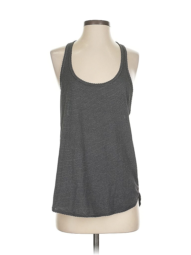 Pre-owned Lululemon Athletica Tank Top Gray Halter Neckline Tops