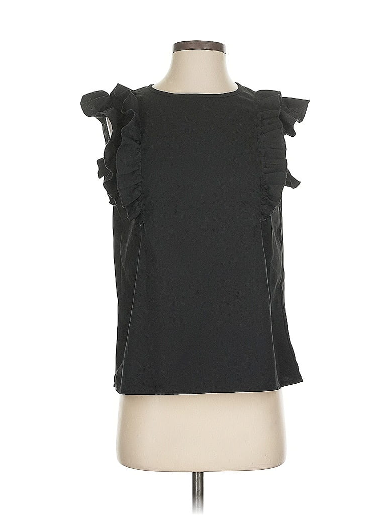 Pre-owned Shein Sleeveless T-shirt In Black