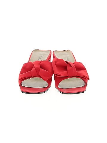 Yves Saint Laurent Vintage Satin Bow Sandals (view 2)