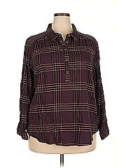 Cj Banks 3/4 Sleeve Button Down Shirt