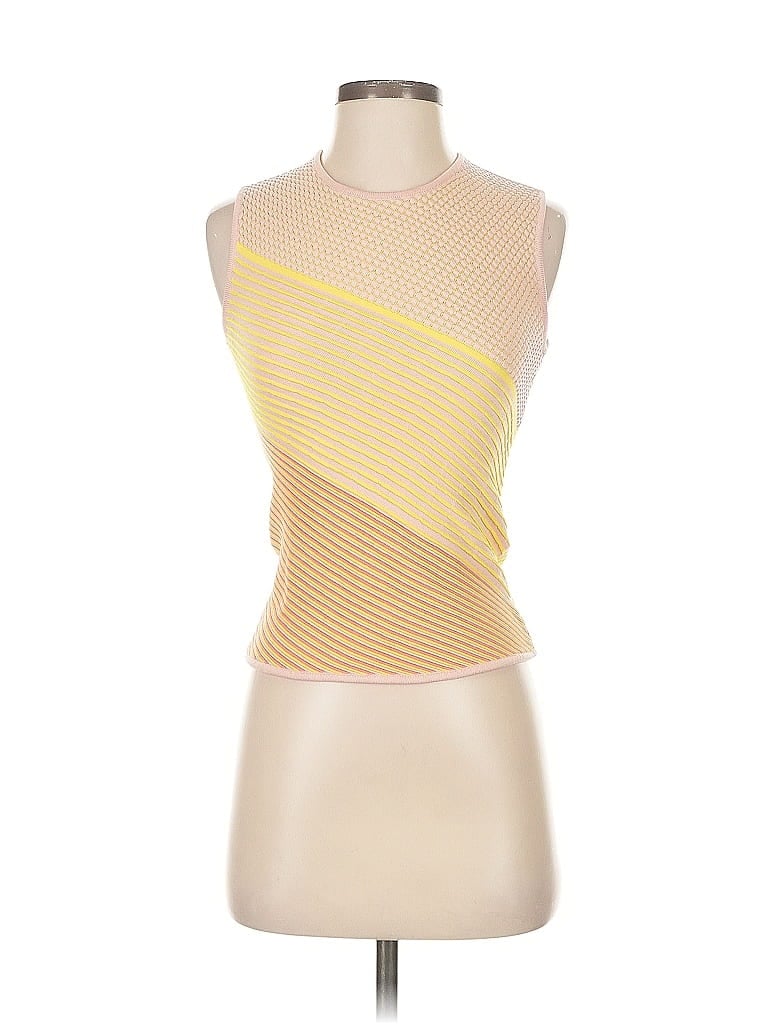 Pre-owned Saunders Collective Cardigan Sweater In Yellow