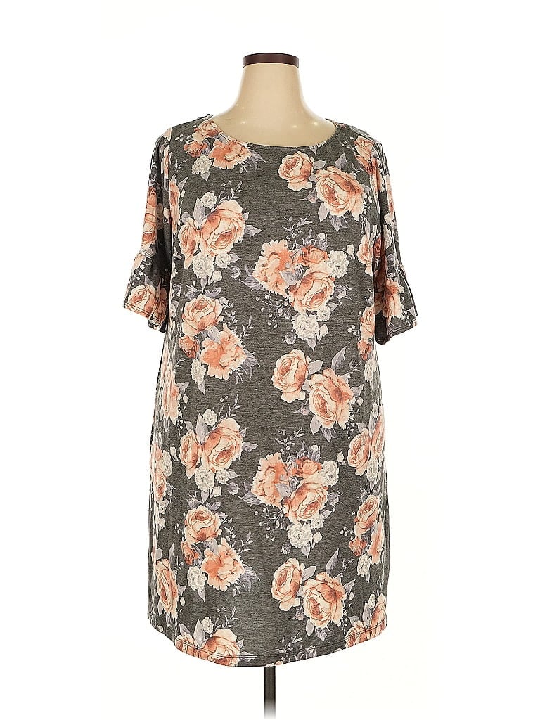 Pre-owned Agb Casual Dress In Gray