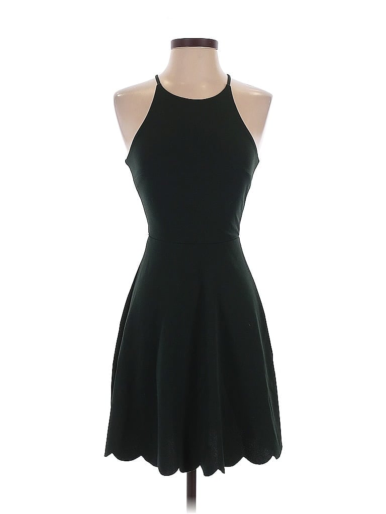 Pre-owned Emerald Sundae Cocktail Dress In Black