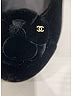 Chanel 100% Velvet Black Camellia Heels Size EU 36 1/2 - photo 5