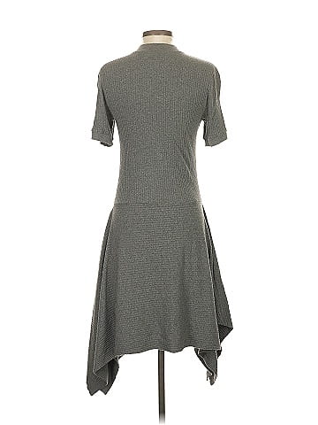 Susana Monaco Graphite Ribbed Dress (view 2)