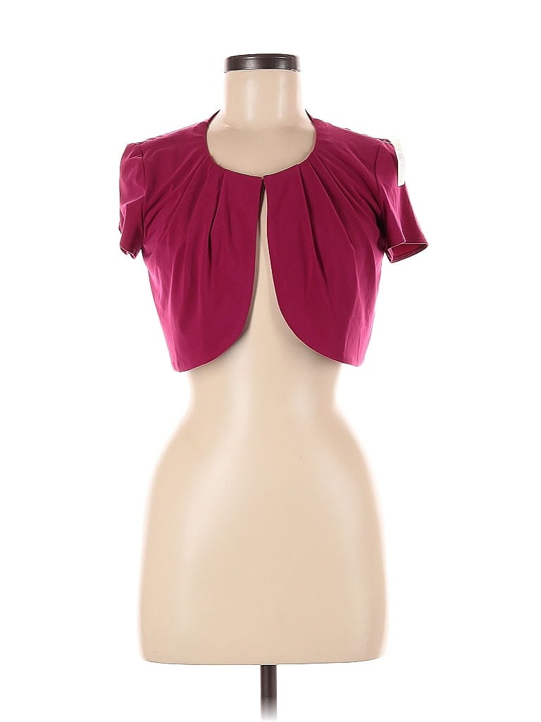 Pre-owned Julian Taylor Cardigan Sweater In Burgundy