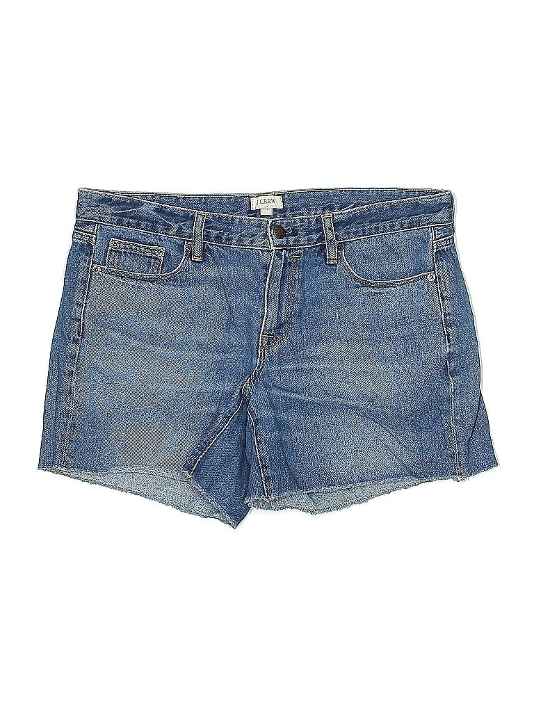 Pre-owned J.crew Factory Store Denim Shorts In Blue