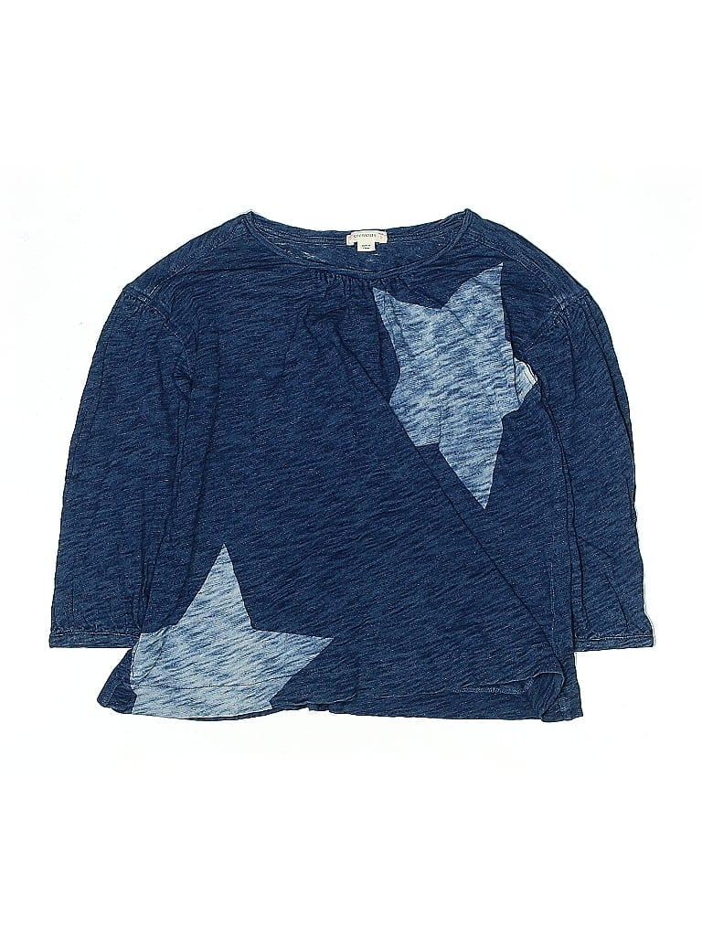 Pre-owned Crewcuts Kids' 3/4 Sleeve T-shirt In Blue