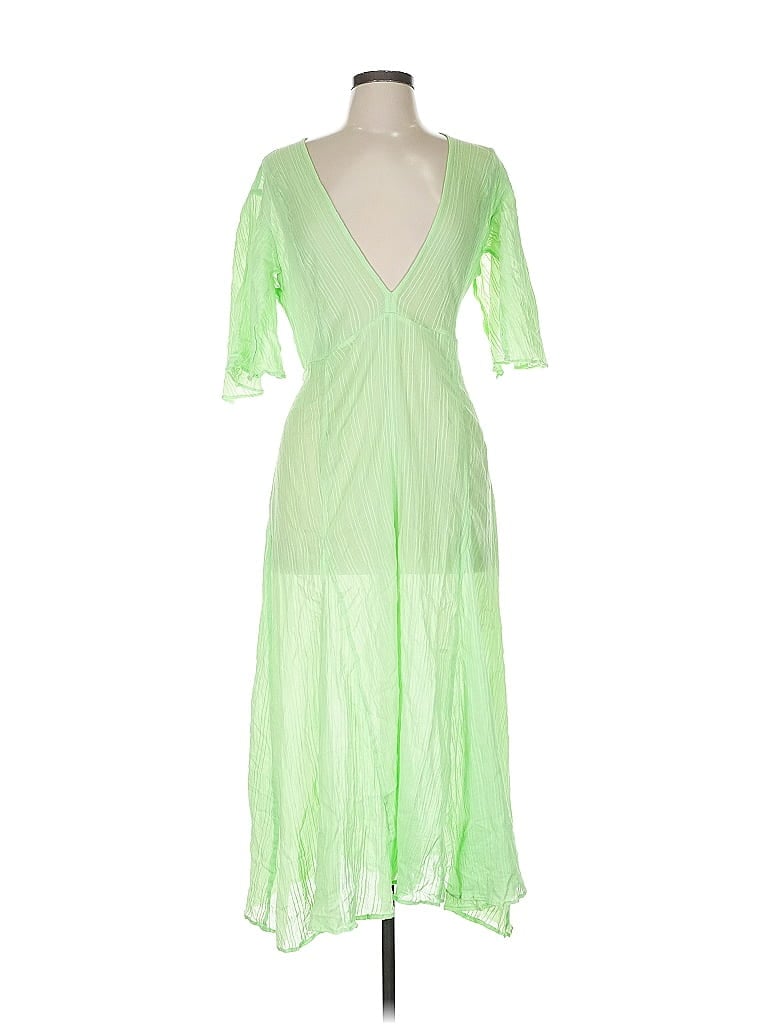 Pre-owned Vix By Paula Hermanny Swimsuit Cover Up In Green