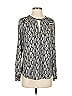 MICHAEL Michael Kors Silver Long Sleeve Blouse Size XS - photo 1