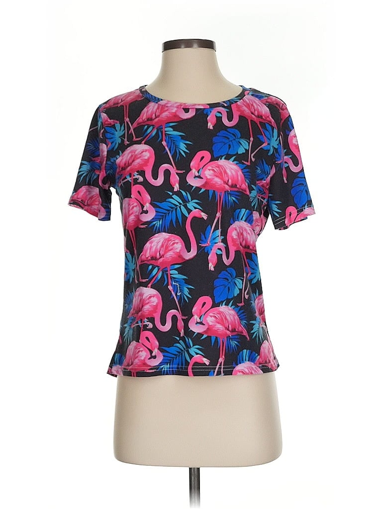 Pre-owned Unbranded Short Sleeve T-shirt In Black