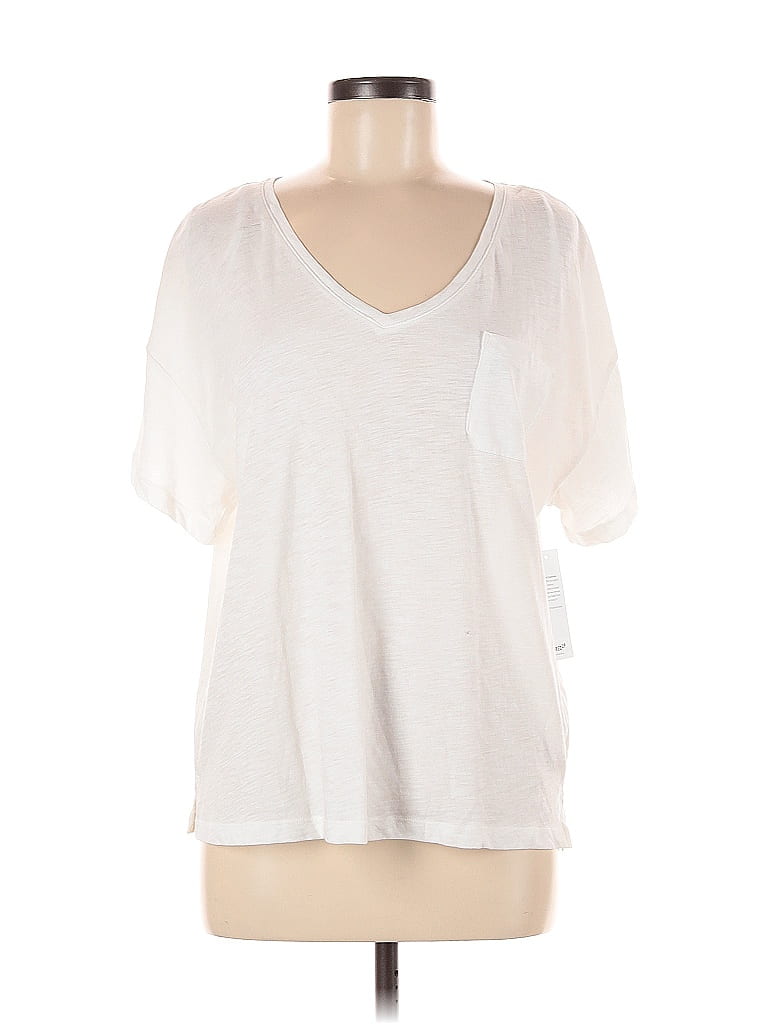 Pre-owned Remade Short Sleeve T-shirt In White