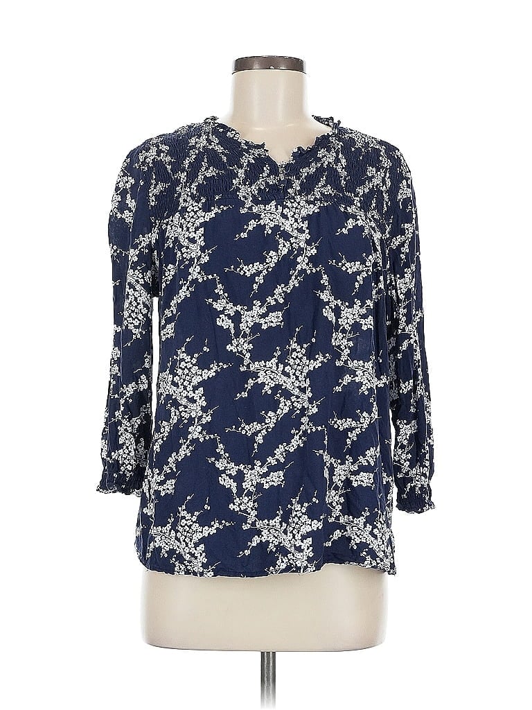 ASSORTED BRANDS Pre-owned 3/4 Sleeve Blouse In Blue