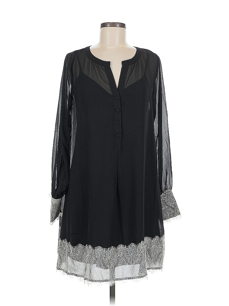 Pre-owned Lovestitch Long Sleeve Blouse In Black