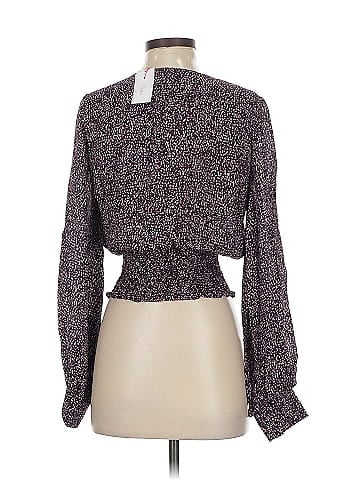 Parker Long Sleeve Silk Top (view 2)