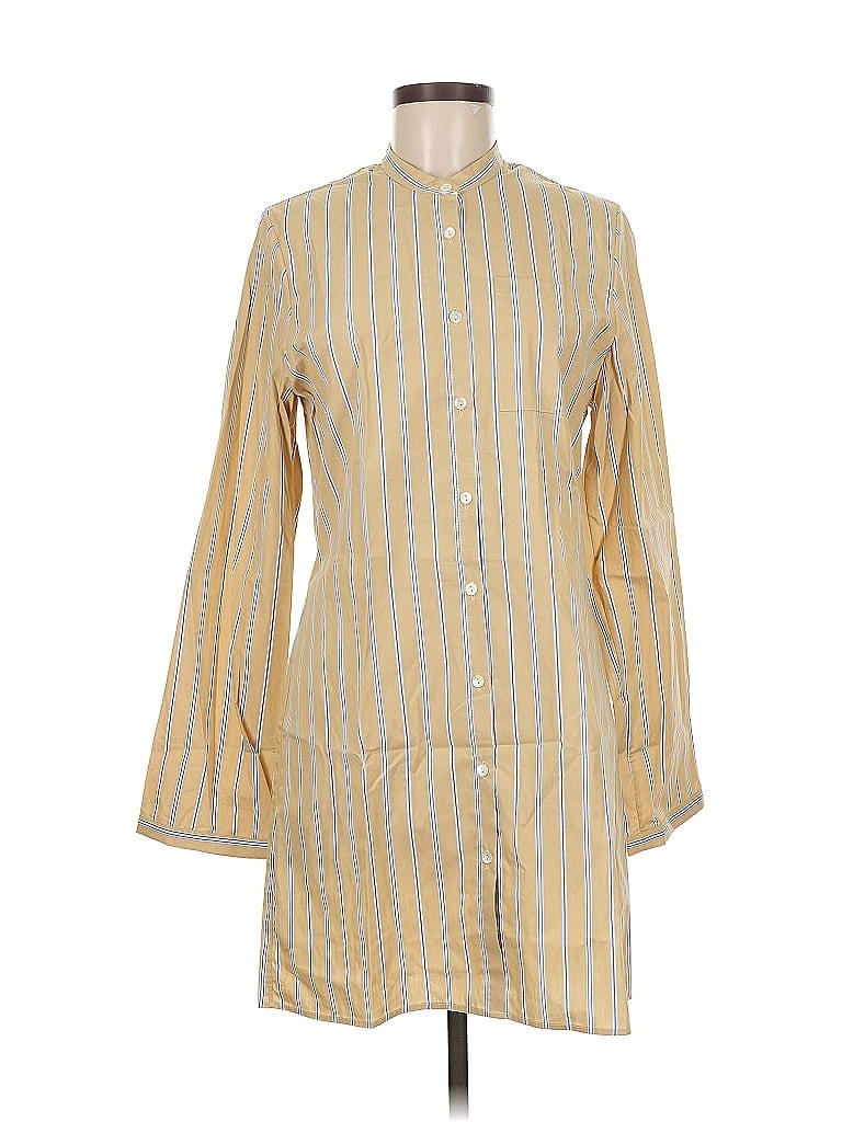 Pre-owned Matin 3/4 Sleeve Button Down Shirt In Yellow