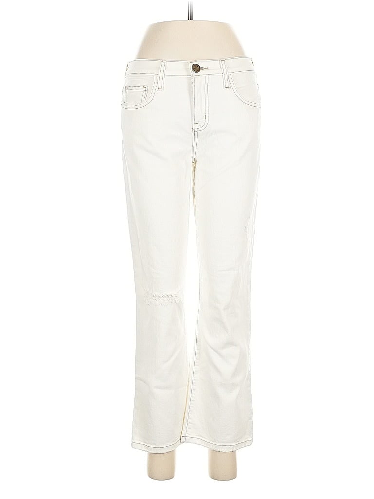 Pre-owned Current Elliott Jeans In White