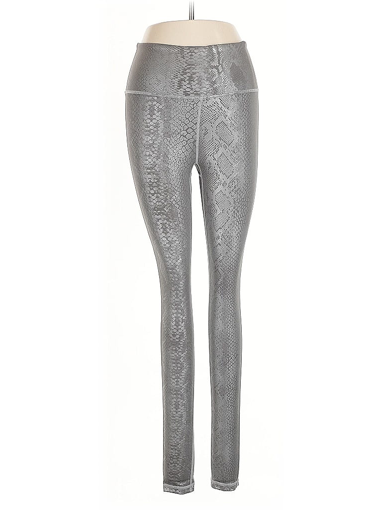 Pre-owned Assorted Brands Leggings In Gray