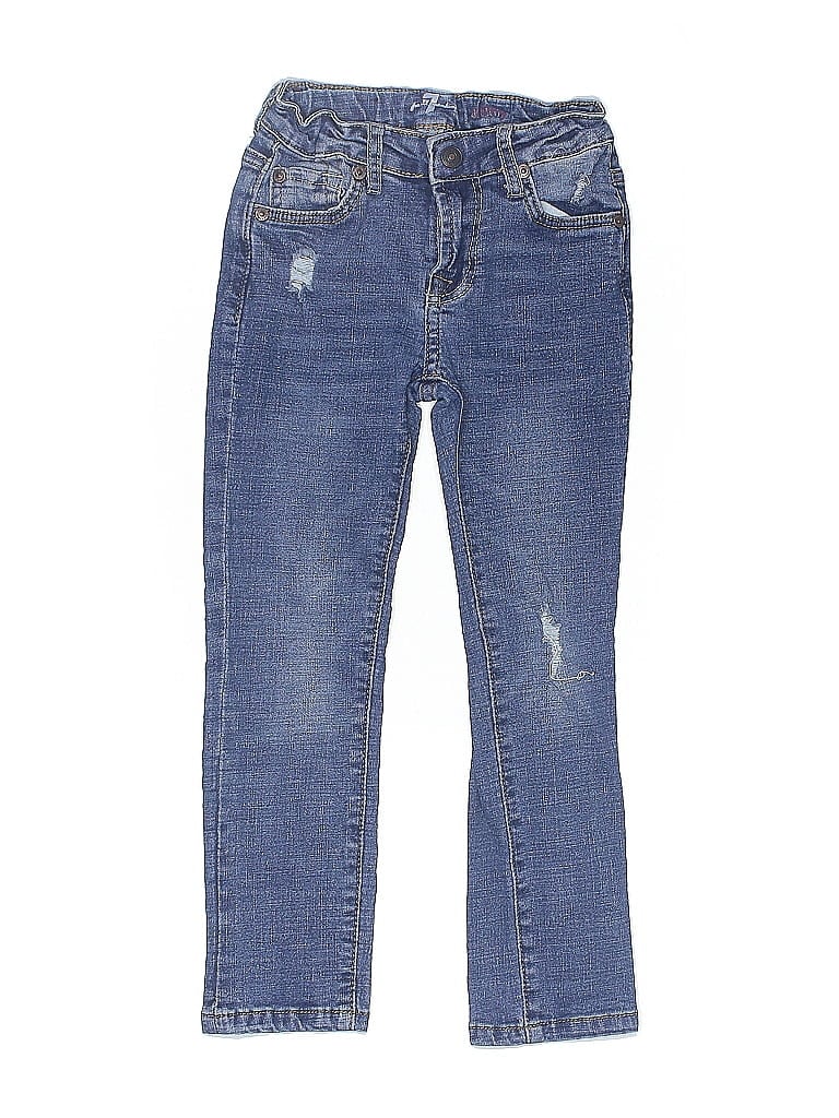 Pre-owned 7 For All Mankind Kids' Jeans In Blue