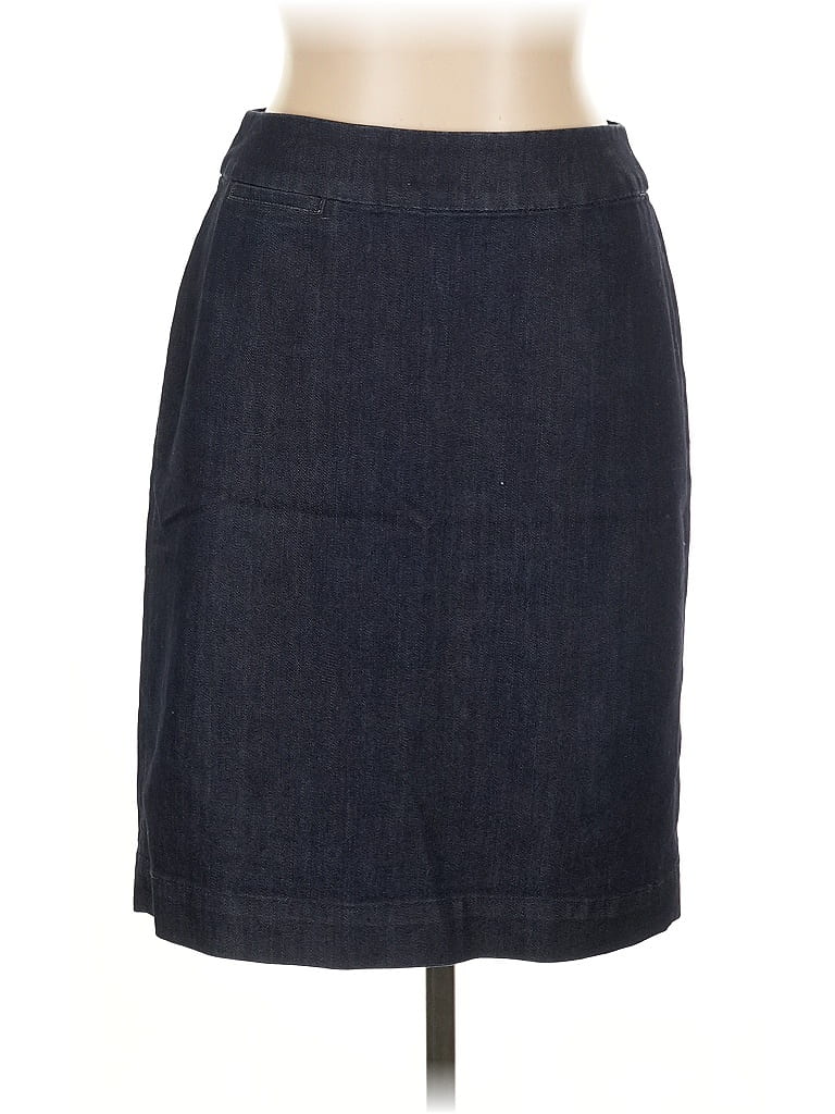 Pre-owned Coldwater Creek Denim Skirt In Blue