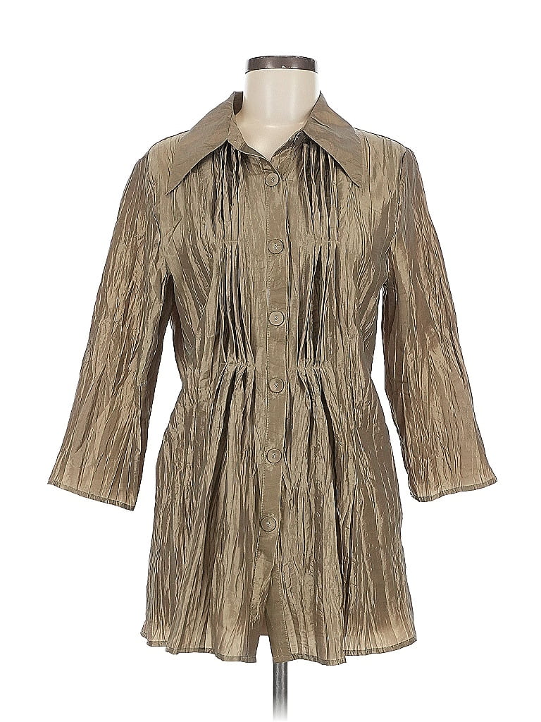 Pre-owned Assorted Brands Trenchcoat In Gold