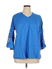 Belle By Kim Gravel 3/4 Sleeve Blouse