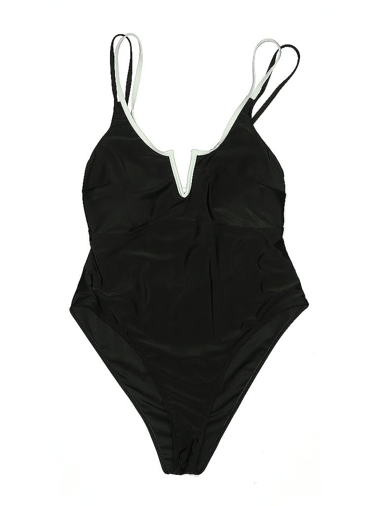 Pre-owned Unbranded One Piece Swimsuit In Black