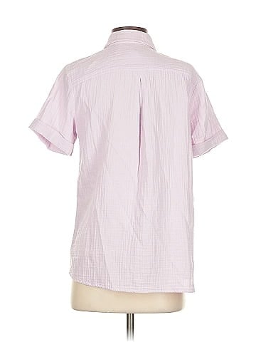 Susan Graver Short Sleeve Button-Down Shirt (view 2)