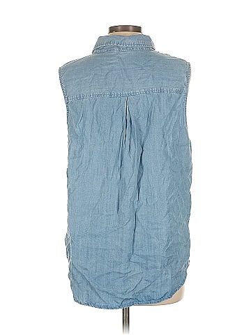 Velvet Heart Sleeveless Button-Down Shirt (view 2)