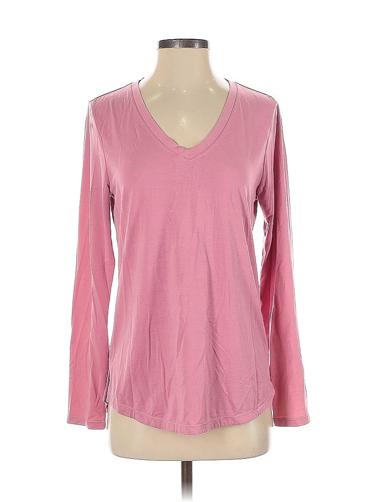 Pre-owned Athleta Long Sleeve T-shirt In Pink