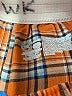 Wonder Nation Plaid Orange Shorts Size 10 - 12 - photo 3