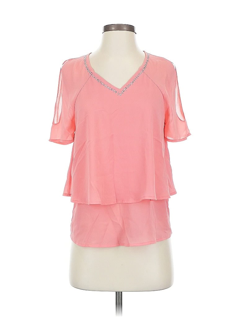 Pre-owned Juicy Couture Short Sleeve Blouse In Pink
