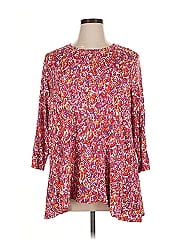 Logo By Lori Goldstein 3/4 Sleeve Blouse