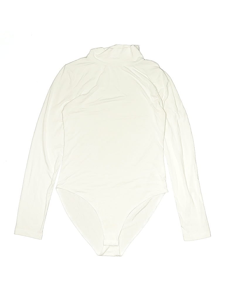 Pre-owned Mangopop Collection Bodysuit In White