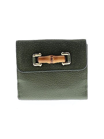 Gucci Outlet Vintage Leather Bamboo Compact Wallet (view 1)