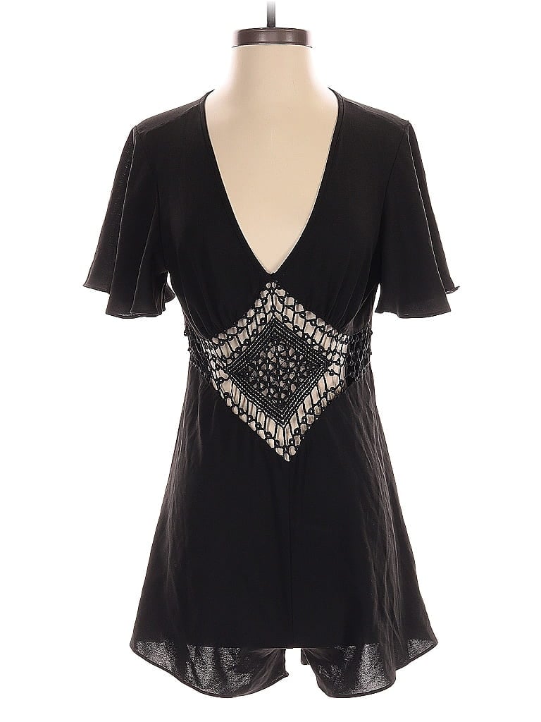 Pre-owned Shein Romper In Black