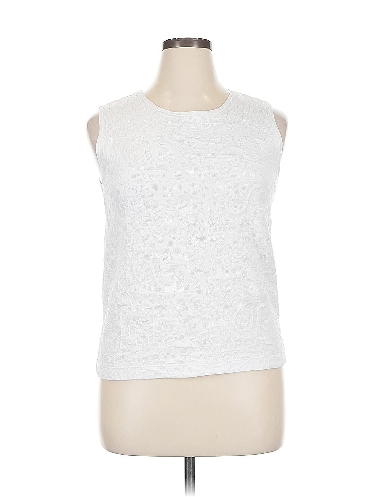 CHICO'S DESIGN Pre-owned Sleeveless T-shirt In White