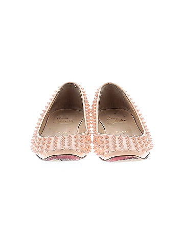 Christian Louboutin Patent Leather Gozul Spiked Flats (view 2)
