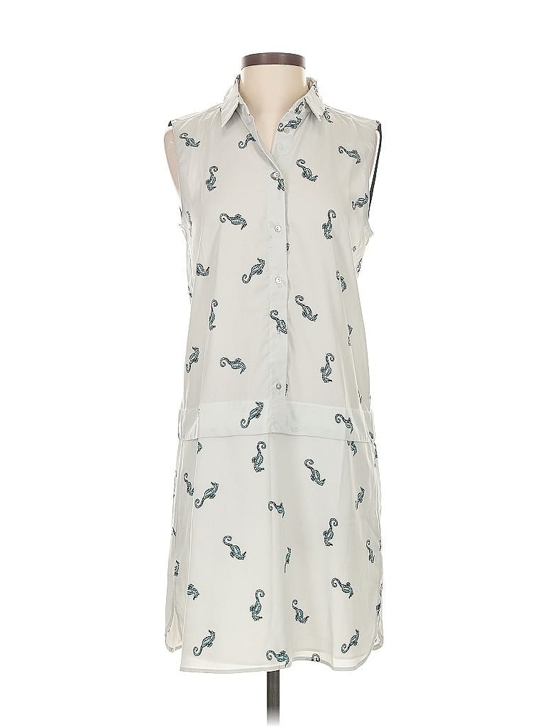 Pre-owned Zara Basic Casual Dress In Gray