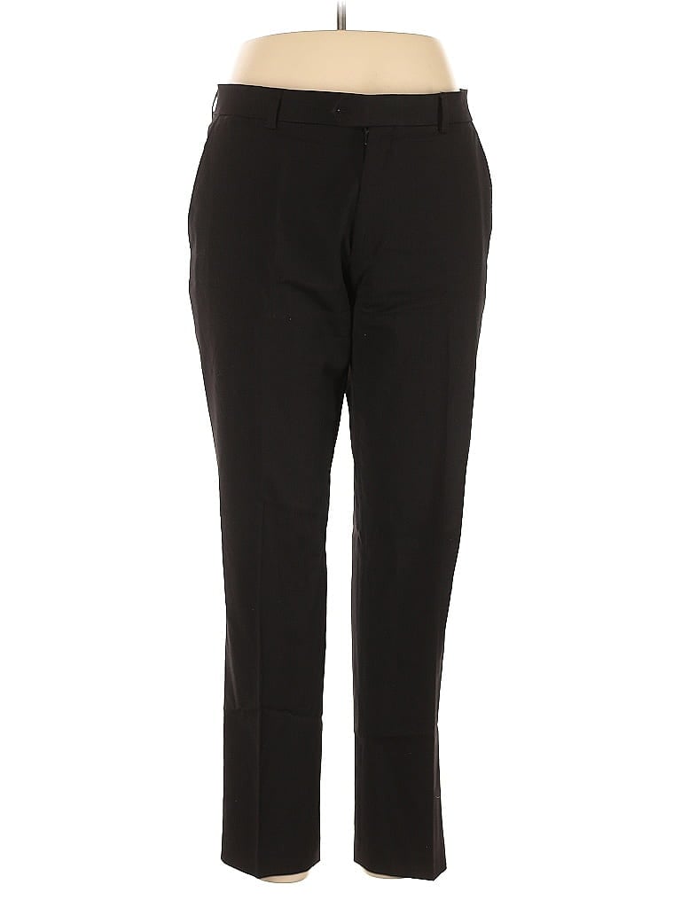 Pre-owned Tommy Hilfiger Wool Pants In Black