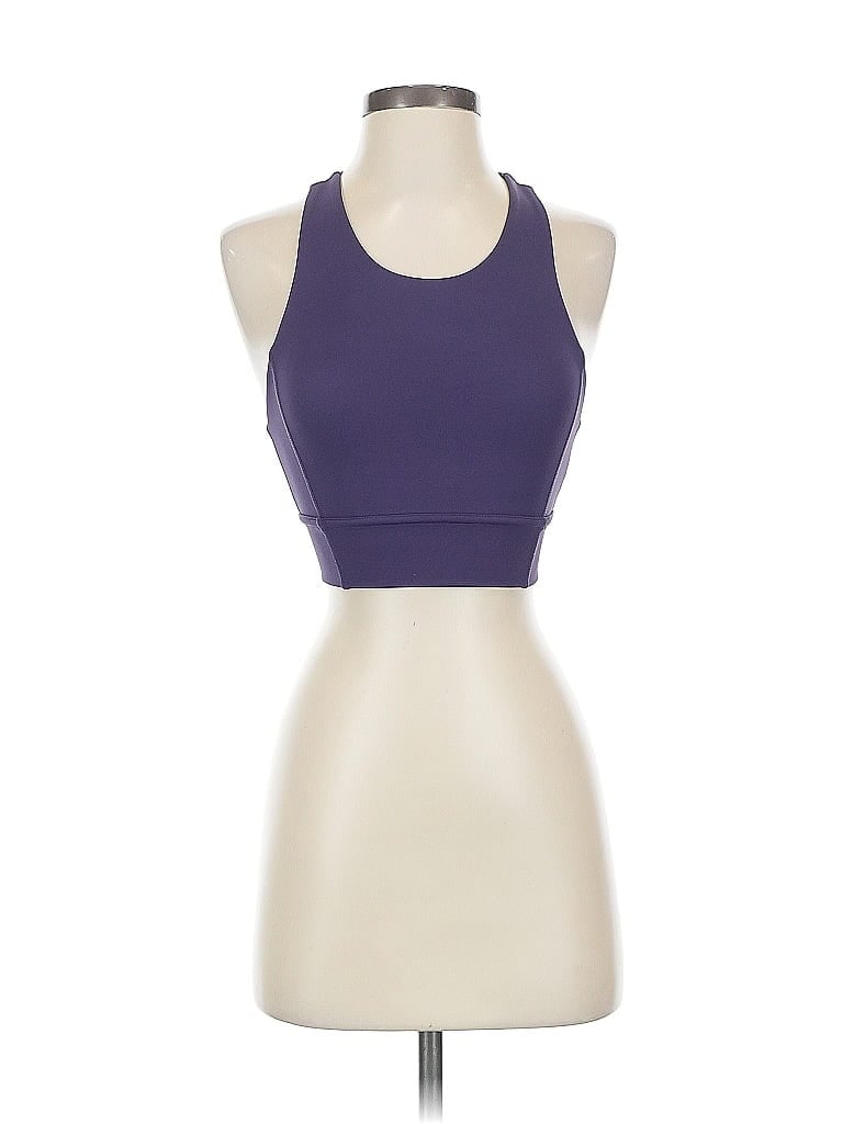 Pre-owned Assorted Brands Tank Top Purple Halter Neckline Tops