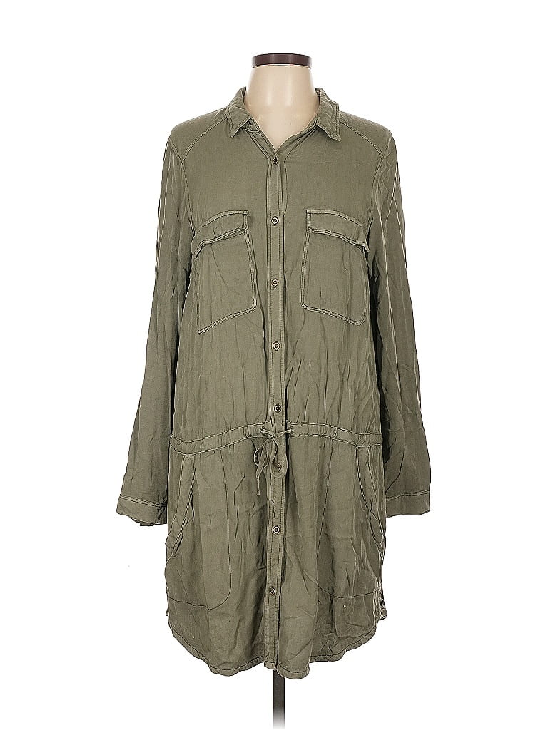 Pre-owned Divided By H&m Casual Dress In Green