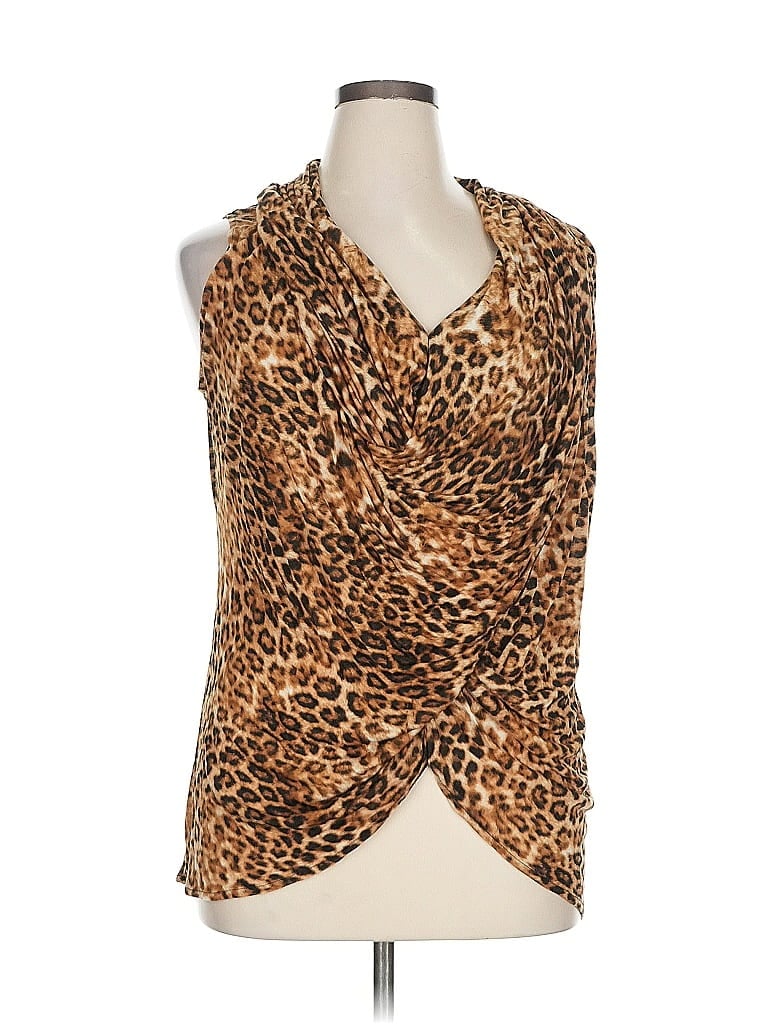 JLO BY JENNIFER LOPEZ Pre-owned Sleeveless Blouse In Brown