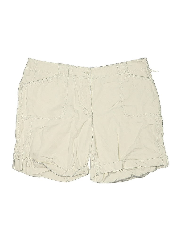 Pre-owned Jones New York Sport Kids' Khaki Shorts In White